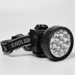 7519 HEAD LAMP 13 LED LONG RANGE RECHARGEABLE HEADLAMP ADJUSTMENT LAMP USE FOR FARMERS  FISHING  CAMPING  HIKING  TREKKING  CYCLING