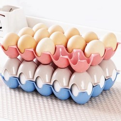 2116 15 Cavity Plastic Egg Tray Egg Trays for Storage with 15 Eggs Holder  4 Pc Set 