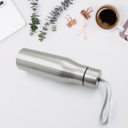 8499 Water Bottle for Office  Thermal Flask  Stainless Steel Water Bottles With Dori Easy to Carry  Fridge Water Bottle  Hot   Cold Drinks  BPA Free  Leakproof  Portable For office Gym School 500 ML
