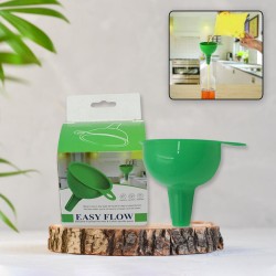 4237 Silicone Funnel For Pouring Oil  Sauce  Water  Juice And Small Food GrainsFood Grade Silicone Funnel  1 Pc Green 