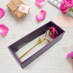 0898 Gold Rose Artificial Rose Flower With Gift Box  Plastic Flowers Best Gifts for Friend Girl Wife Women  Golden Rose Gift for Valentine s Day  Mother s Day  Anniversary  Birthday  Wedding  Gold  1 Pc 