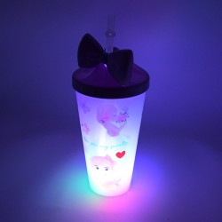 0290 LED Light Unicorn Water Bottle Tumbler  Mug with Straw   Lid for Kids Glitter Sipper with Toy Drinking Cups for Boys and Girls School Tuition Gym  Picnic  Kids and Adults  Birthday Return Gifts