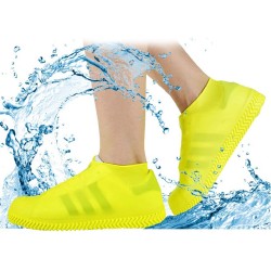 4867A NON SLIP SILICONE RAIN REUSABLE ANTI SKID WATERPROOF FORDABLE BOOT SHOE COVER  MEDIUM 