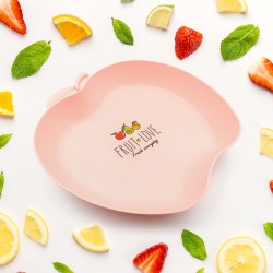5548 Apple Shape Plate Dish Snacks   Nuts   Desserts Plates for Kids  BPA Free  Children   s Food Plate  Kids Bowl  Serving Platters Food Tray Decorative Serving Trays for Candy Fruits Dessert Fruit Plate  Baby Cartoon Pie Bowl Plate  Tableware  1 Pc 