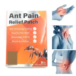 12559 Ant Pain Relief Patch   Pack of 8 Patches   Instant Relief from Muscular Pain   Joint Pain  Natural Pain Relief Patches   Powerful Pain Relief  No Side Effects