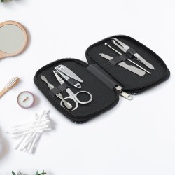 6735 Nail Scissors Professional Nail Clippers Kit Manicure Set 6 Pieces Top Grade Stainless Steel Grooming Kit With Travel Case For Travel Or Home Manicure Set  6 Pc Set 