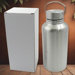 8418 Big Stainless Steel Water Bottle With Handle  Fridge Water Bottle  Stainless Steel Water Bottle Leak Proof  Rust Proof  Hot   Cold Drinks  Gym Sipper BPA Free Food Grade Quality  Steel fridge Bottle For office Gym School  Big 