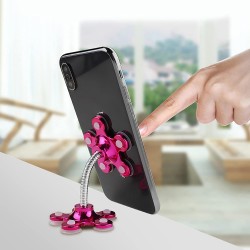 0662 Phone Holder  360  Rotatable Phone Stand Multi Function Double Sided Suction Cup Mobile Phone Holder  vip stand  MOQ    6 Pc  