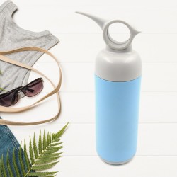 6190 Stainless Steel Water Bottle With Handle Easy to Carry  Fridge Water Bottle  Leak Proof  Rust Proof  Hot   Cold Drinks  Gym Sipper BPA Free Food Grade Quality  Steel fridge Bottle For office Gym School  Approx 500 ML 