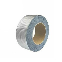 1753 SELF ADHESIVE INSULATION RESISTANT HIGH TEMPERATURE HEAT REFLECTIVE ALUMINIUM FOIL DUCT TAPE ROLL  0 9MM 