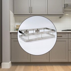 4922 25 cm Metal Space Saving Multi Purpose rack for Kitchen Storage Organizer Shelf Stand 