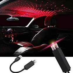 7396B USB Star Projector Night Light  Adjustable Romantic Interior Car Lights for Bedroom  Car  Ceiling and Party Decoration
