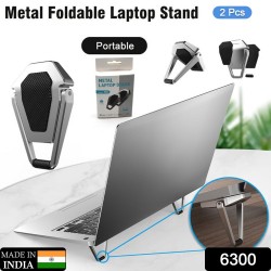 6300 Mini Premium Metal Folding Portable Stand Compatible with Every Laptop  Keyboard and Tablet