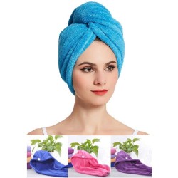 12600  Microfiber Hair Wrap Towel Cap  Quick Turban Hair Drying Absorbent Microfiber Towel   Dry Shower Caps  1 Pc 