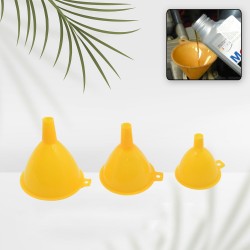 7980 Multipurpose Funnel 3 Size Small   Medium   Big Plastic Funnel For kitchen and laboratory Use  3 Pc Set 