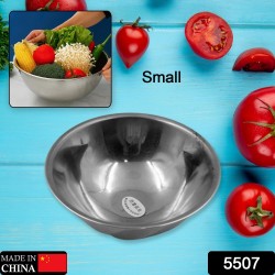 5507 Stainless Steel Bowl   Serving Dessert Curry Soup Bowls Wati Vati Katori   Small Rice Side Dishes   Kitchen   Dining  Solid  ideal for serving Chatni  achar and Catch up  1 Pc 