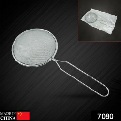 7080 Mesh Strainer With Handle Stainless Steel Oil Strainer Ladle for Hot Pot Soup Home  1 Pc  