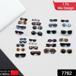 7762 Mix Design   Color Sunglasses for Men   Women UV Protection for Outdoor Fishing Driving or Multi Purpose Sunglasses  1pc 