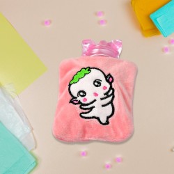 6532 Pink Cartoon small Hot Water Bag with Cover for Pain Relief  Neck  Shoulder Pain and Hand  Feet Warmer  Menstrual Cramps 