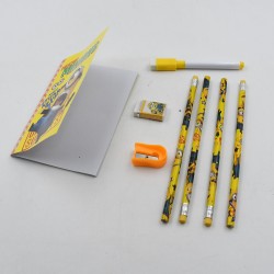 4600  8 PC SET STATIONARY SET INCLUDING 4 PENCIL RUBBER PENCIL SHARPENER 1SKETCH PEN   SMALL BOOK SCHOOL  OFFICE PRODUCT GIFT