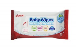 Pigeon Baby Wipes Pure Water 10s