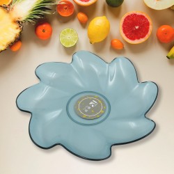 5535 Flower Shape Plastic Dinner   Fruit Plate    Tray   Snacks   Breakfast Plate friendly Plastic Plate for Kids Party Supplies Birthday Holiday Party Dinnerware Supplies  1 Pc 