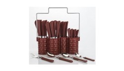 SmartShopIndia Trendy Emperor Cutlery Set - Spoon Set - Spoon Stand - 25-Pieces -Fantastic Cutlery Stainless  Steel Handle Cutlery