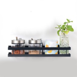 4924 35cm Metal Space Saving Multi Purpose  Kitchen Spice Rack Storage Organizer Shelf Stand  