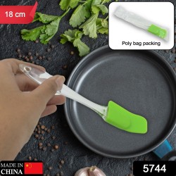 5744 Silicone Spatula for Baking  1 Pc Rubber Spatula Pancake Spatula Heat Resistant Kitchen Utensils for Cooking Non Sticky Baking Spatula Set Food Grade  BPA Free  18 Cm 