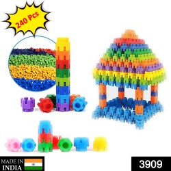 3909 240 Pc Hexa Blocks Toy used in all kinds of household and official places specially for kids and children for their playing and enjoying purposes.