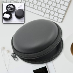 6570 Earphone Carrying Cute Case Round Pocket Pouch for Headphone Data Cable  Coins  Airpods  Pendrive  Earphone Case Organizer Perfect Return Gift  Mix Design 1 PC 