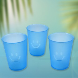 5560 Plastic Tumblers Lightweight Cups   Glass Reusable Drinking Cups Restaurant Cups Dishwasher Safe Beverage Tumblers Glasses for Kitchen Water Transparent Glasses 3 pc Set